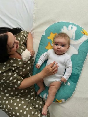 Сменный чехол на матрас-кокон для новорожденных хлопковый на молнии BAZARNA купить на CrossVill
