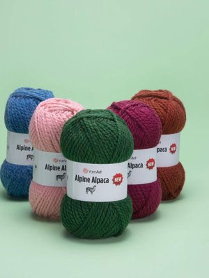 Пряжа для ручного вязания YarnArt Alpine Alpaca New (Алпине Альпака Нью) 1439 - черный