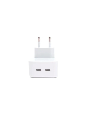 компактная зарядка с двумя портами, блок питания power delivery 35w, мощный зарядный блок type c, умное зарядное устройство 35w, адаптер питания usb c dual, аксессуары для быстрой зарядки, зарядный блок с доставкой рб, купить в рассрочку на crossvill