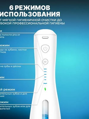 Портативный ирригатор для полости рта MIRU BIP-005, белый купить на CrossVill