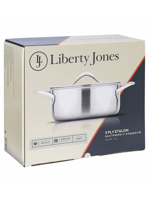 	Кастрюля с крышкой Liberty Jones 3Ply Etalon 24 см 4000 мл купить на CrossVill