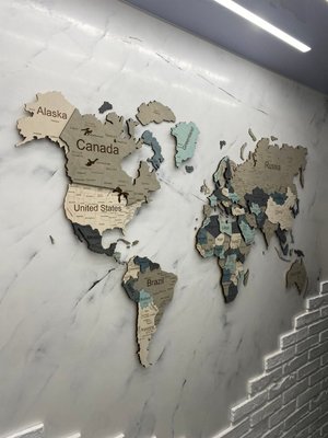Карта Мира 180*100 см под заказ