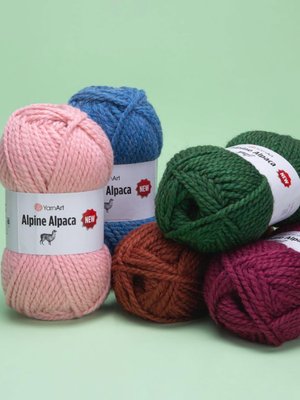 Пряжа для ручного вязания YarnArt Alpine Alpaca New (Алпине Альпака Нью) 1452 - терракот