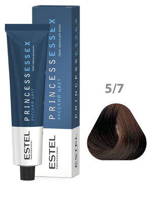 Крем-краска ESTEL PRINCESS ESSEX 5/7 шоколад 60 мл + оксид 6% 60мл