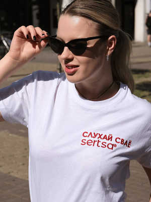 Майка с вышивкой sertsa®/СЭРЦА