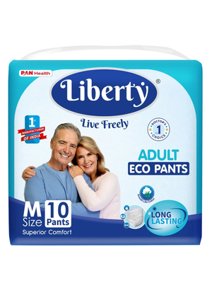 Подгузники-трусики для взрослых Liberty Adult Pants Eco Pants Medium объем талии 61-115см
