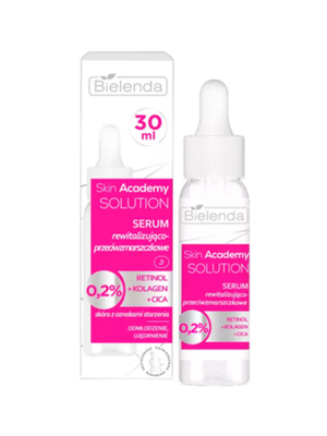 Восстанавливающая сыворотка для лица Bielenda Skin Academy Solution против морщин, 30 мл