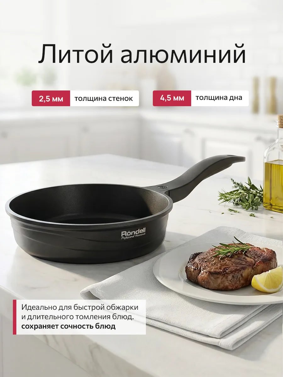 Сковорода 24 см антипригарным покрытием для всех плит купить на CrossVill