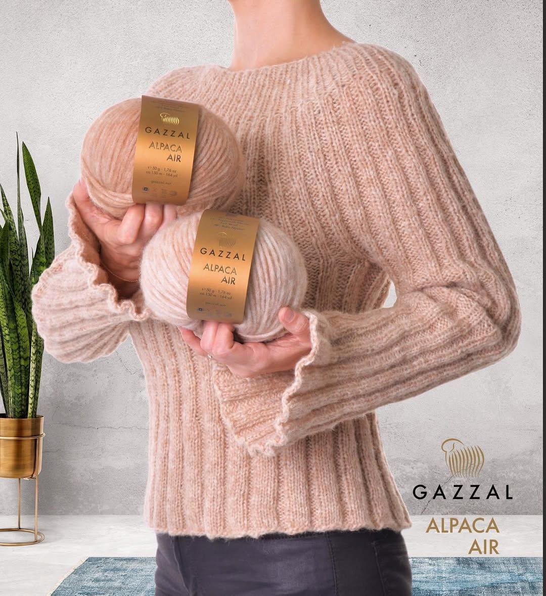 Пряжа для ручного вязания Gazzal Alpaca Air (Газзал Альпака Эйр) 85- розовый