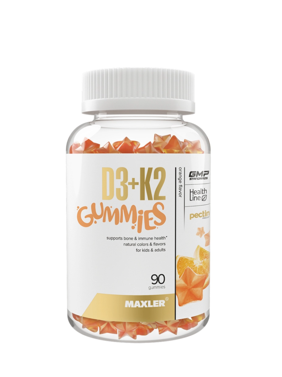  MAXLER БАД «D3K2 Гаммиз» вкус: апельсин, жевательная конфета 2г №90 купить на Кроссвилл