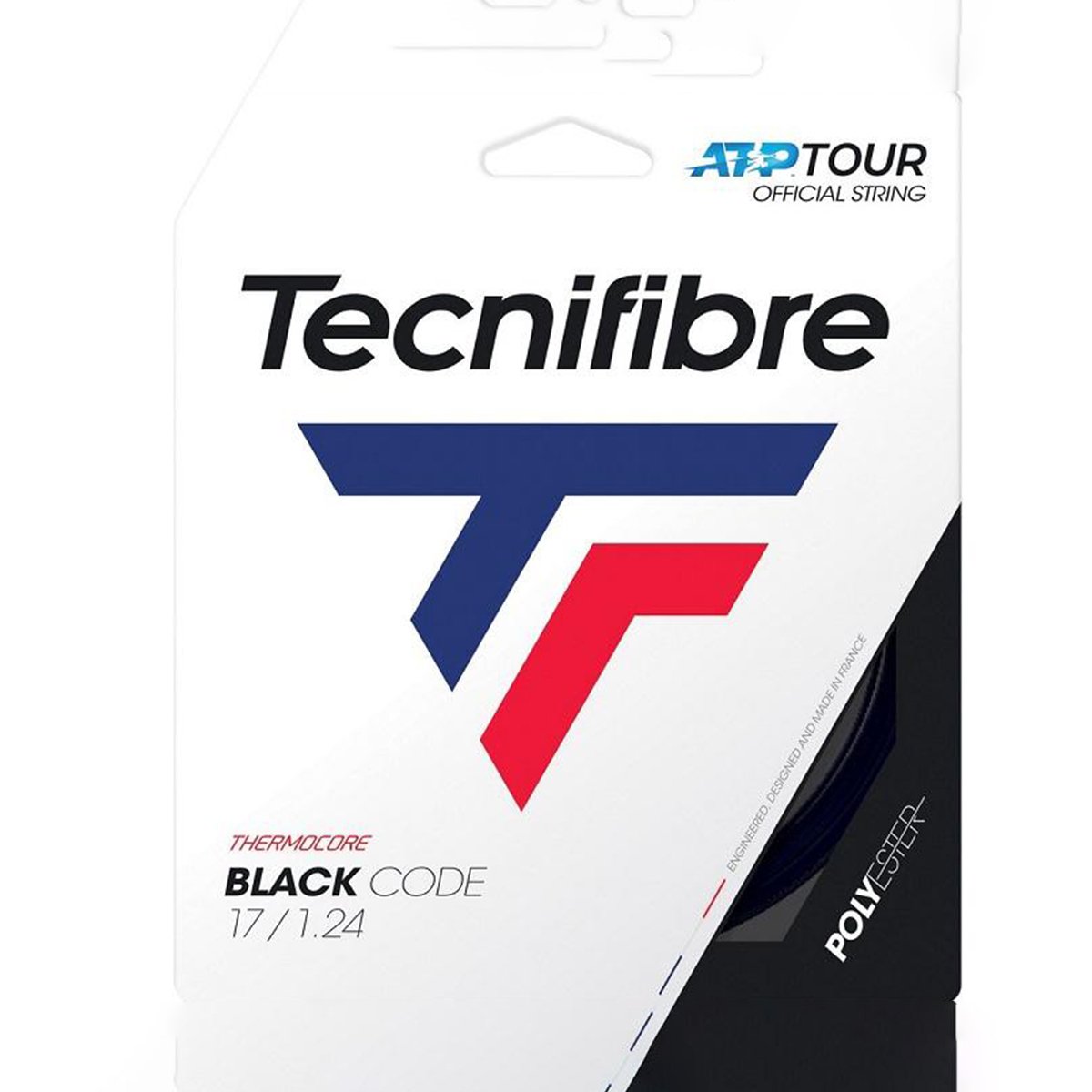 Струна для тенниса Tecnifibre Black Code, цвет чёрный
