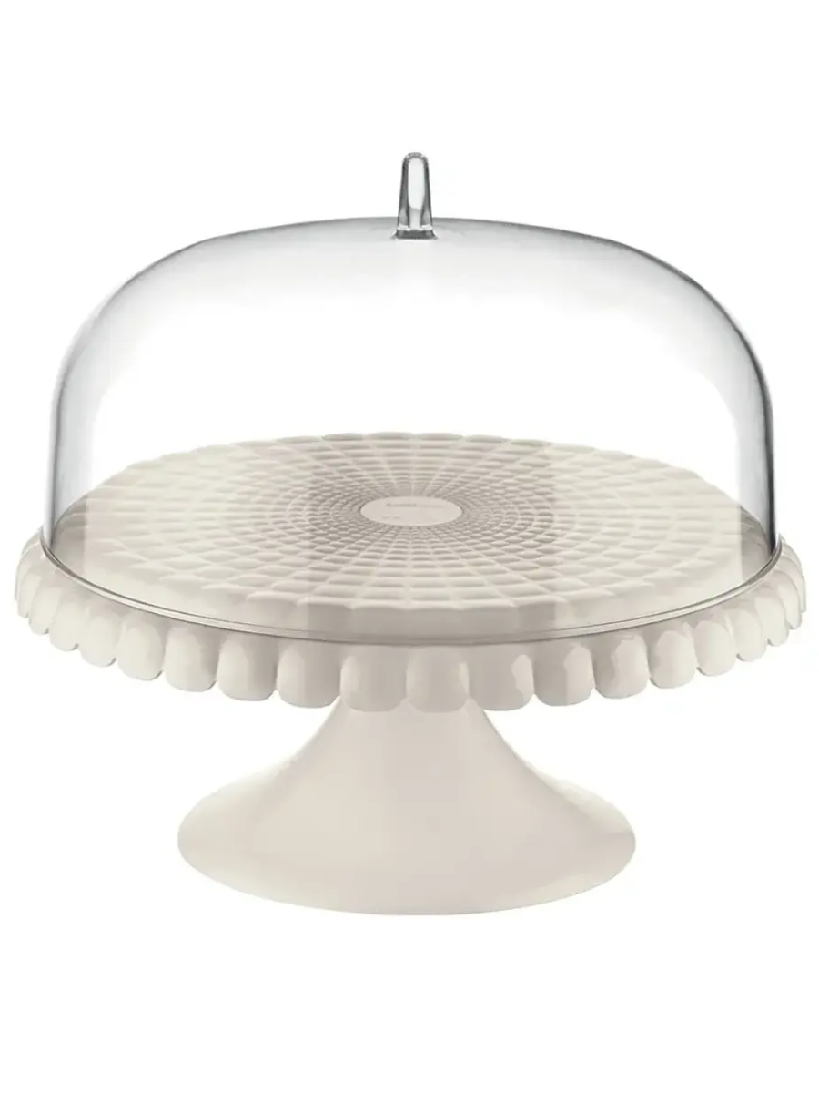 Блюдо для торта с крышкой Guzzini Tiffany Ø30 см молочно-белое купить на CrossVill